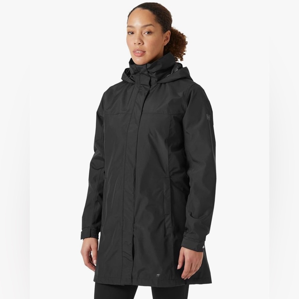 Helly-Hansen Womens Aden Waterproof Breathable Hooded Long Rain Jacket